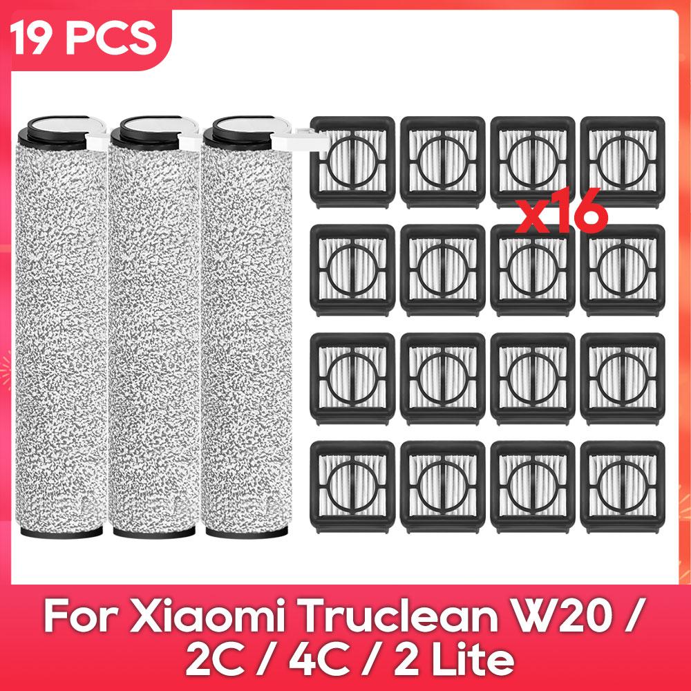 Fit For ( Xiaomi Truclean W20 / 2C / 4C / 2 Lite ) Roller Brush Filter Parts Accessories Replacement
