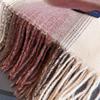 NEW Luxury Cashmere Women Plaid Scarf Winter Warm Shawl and Wrap Bandana Pashmina Long Tassel Female Foulard Thick Blanket