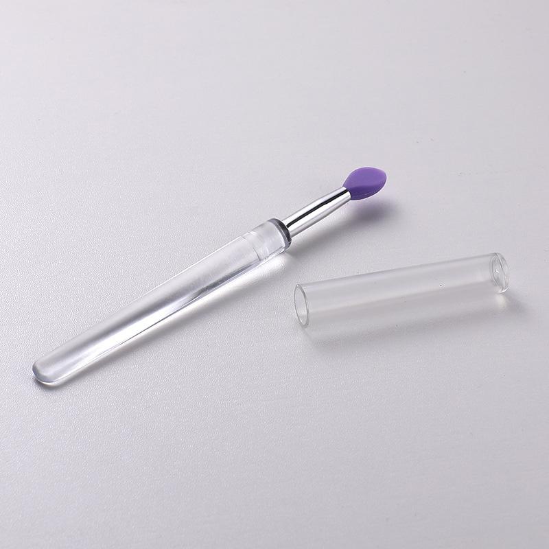 Portable Lip Brush Multifunctional Soft Silicone Head Lip Balm Lipstick