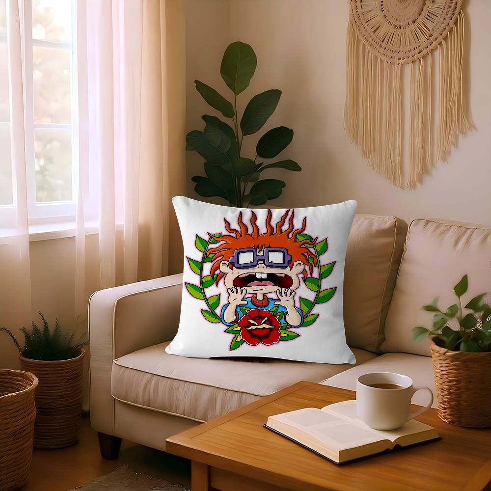 Anime Rugrat Pillow Cover For Bedroom Room And Living Room Sofa Decorative Cushion Cover