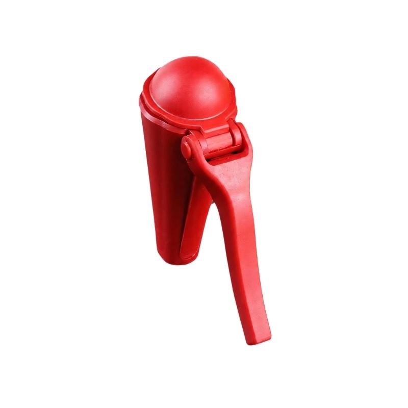 Covered Tapered Nut Holder ABS with Hinged Push Handle for Positioning Hazelnuts and Controlling Loose Shell Debris