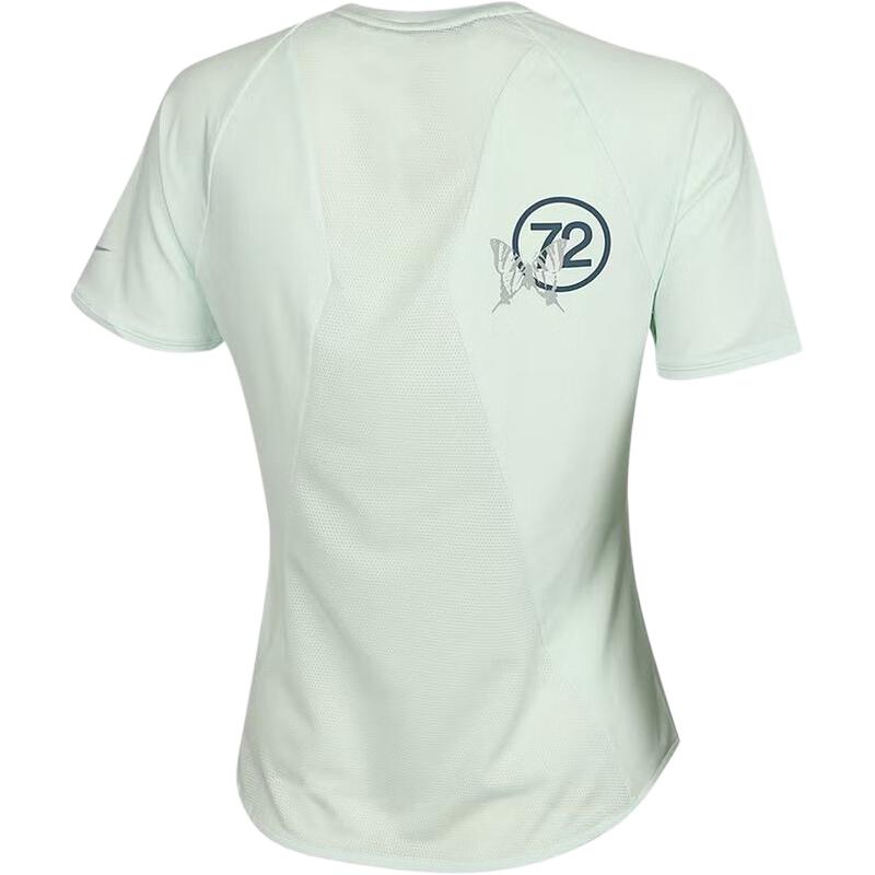 Nike T Shirts Women's Green Crew Neck Moderate IO4243-394