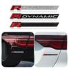 1 Peça Carro Metal R DYNAMIC Logo Lateral Para-lama Porta-malas Emblema Adesivos Para Land Rover VELAR Sport Discovery Evoque HSE Defender
