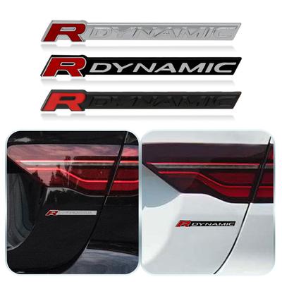 1 Stück Auto Metall R DYNAMIC Logo Seitenkotflügel Kofferraum Plakette Emblem Aufkleber für Land Rover VELAR Sport Discovery Evoque HSE Defender