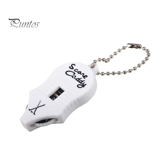 

Лічильник результатів у гольфі. Міні-трекер для відстеження результатів. Портативний 2-значний інструмент для підрахунку ударів. Брелок. білий