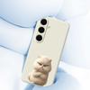 For Samsung Galaxy S24 FE Case Angry Cat Pattern Printing Straight Edge TPU Phone Back Cover