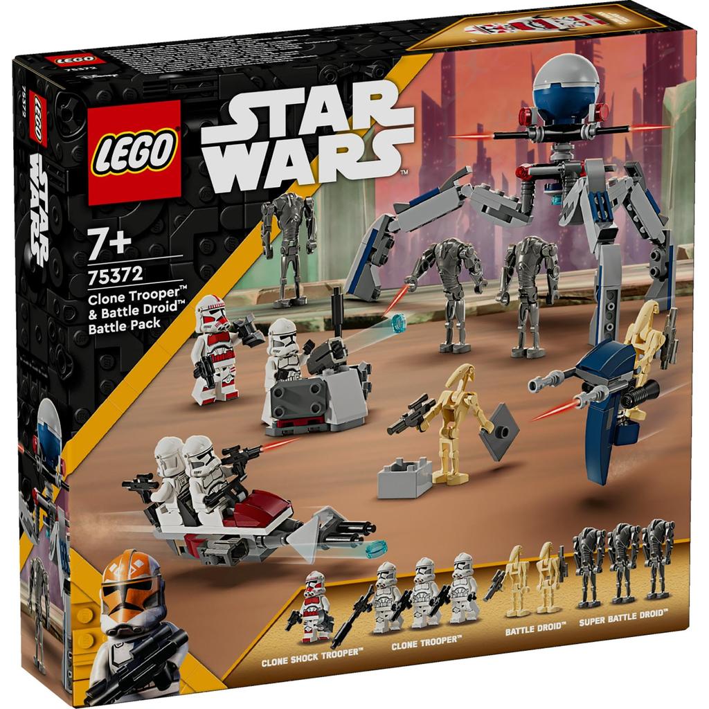 LEGO Star Wars Clone Troopers and Battle Droids Battle Pack Toy - Birthday Present - Building Blocks - Boys and Girls - Ages 7, 8, 9 - Elementary Scho