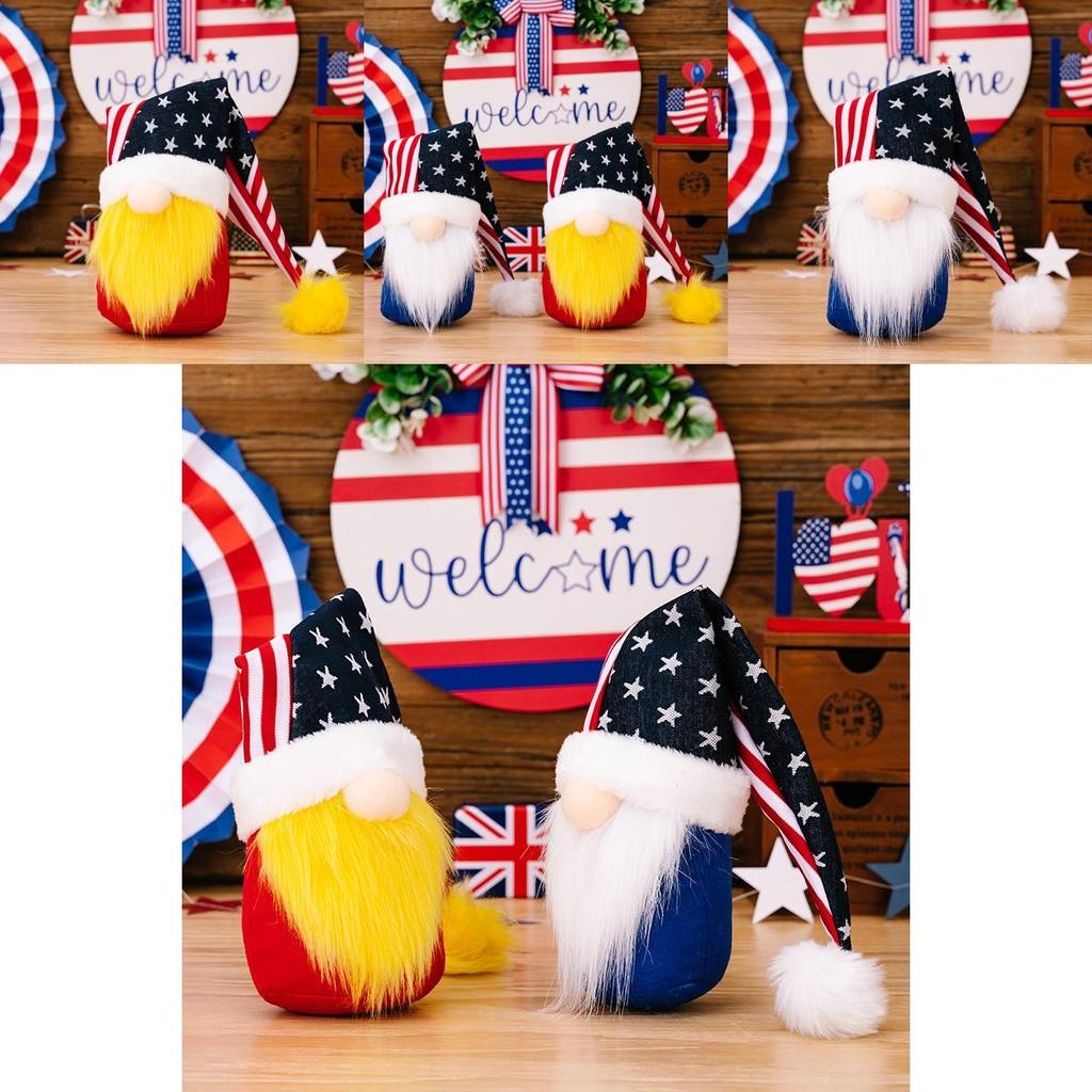 Independence Unique American Day Gnome Decoration Long Hat Doll With No Face For Celebrations Festive