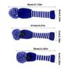 3pcs Protective Golf Club Headcover Soft Durability Universals Golf Club Cover for Drivers Soft Inner Lining