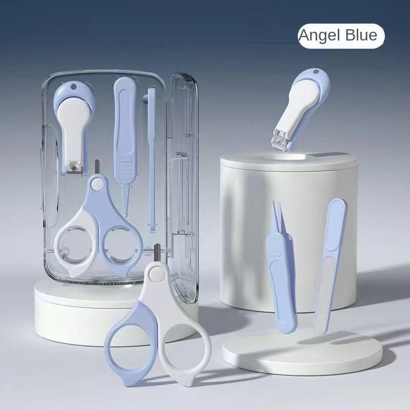 

Набор детских маникюрных ножниц для младенцев и новорожденных, специальные ножницы-щипцы с защитой от защемления для безопасности детей светло-синий