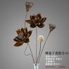 Trockenblumen-Arrangement Set mit 10 Stielen, Echte konservierte Schoten und Stiele für Vasenfüllung
