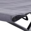 Double Camping Cot Bed, with Bag - Grey