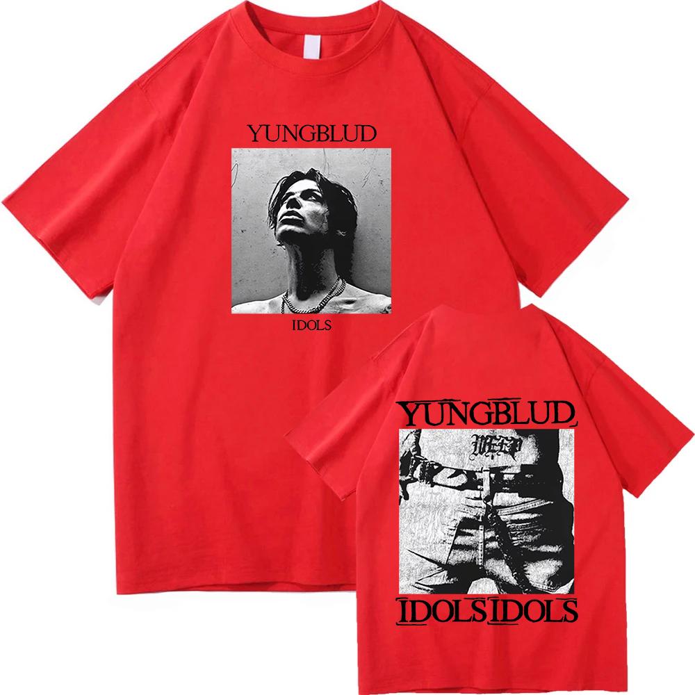 YUNGBLUD IDOLS The World Tour 2025 Tshirt Cotton Short Sleeve Male Tshirts Casual Fashion Men Women T Shirt Unisex Streetwear