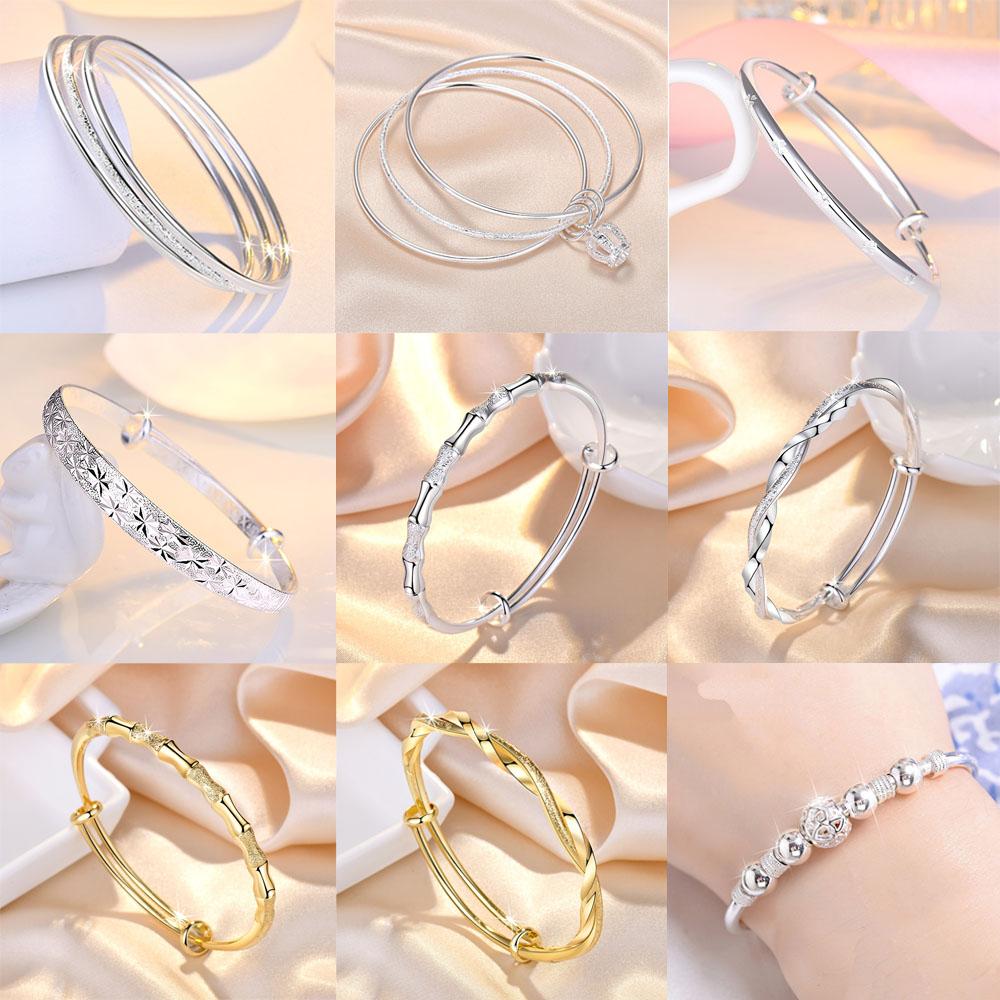 2023 New 925 Sterling Silver High Quality Simplicity Bead Romance Bracelet Chain For Woman Engagement Party Wedding Jewelry