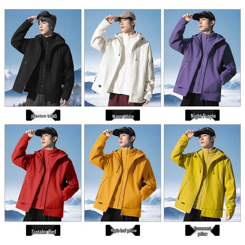 EASTERN CAMEL Unisex 3-in-1 Waterproof Windproof Outdoor Jacket