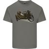 Motorcycle And Sidecar Biker Motorbike Unisexs Light Cotton Tshirt