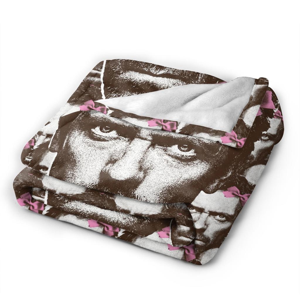 Dr Gregory House Plush Blanket Girls Boys Flannel Throw Blanket For Living Room Super Soft Quality Bedspread Birthday Gift