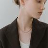 NORMALLEE [White gold] Bold Line Necklace