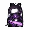 Lightweight Kids School Backpack Boys Girls Anti-Strain Ergonomic Design Cartoon Print Oxford Fabric Bag Elementary