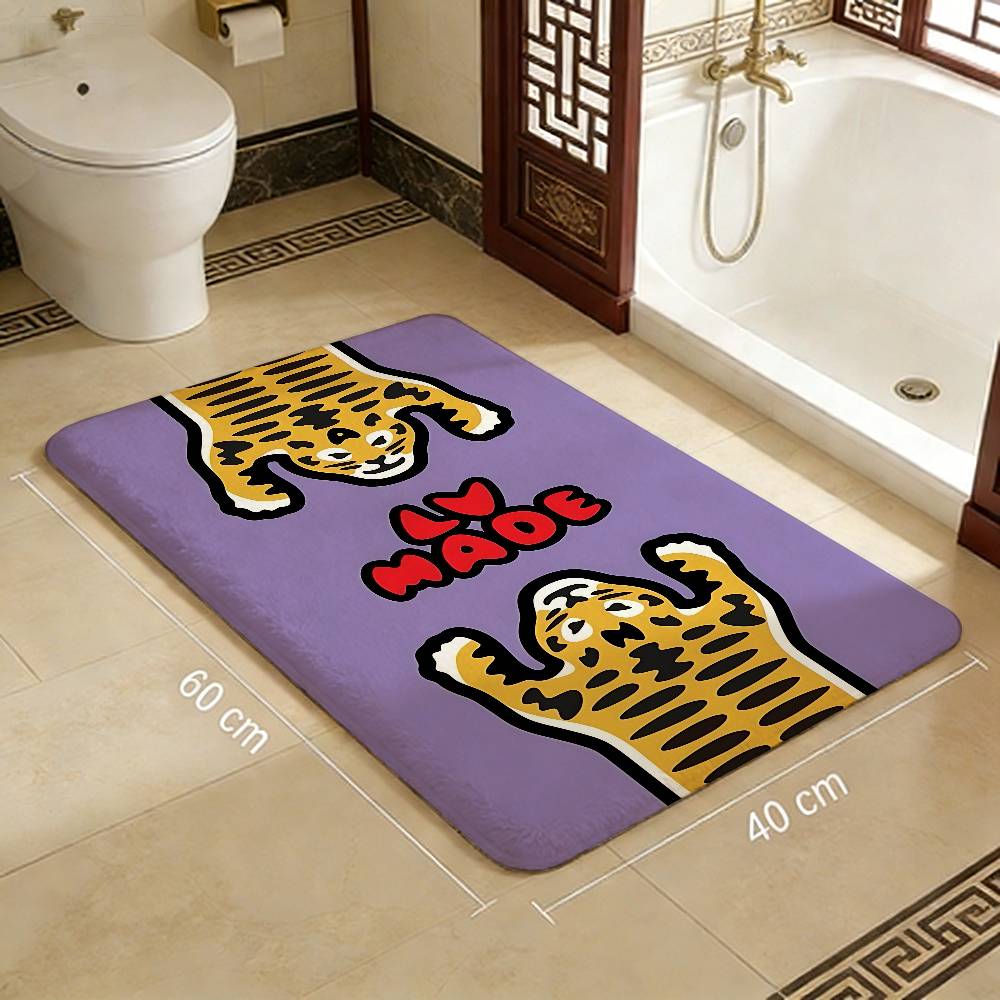 Luxury Brand NIGO H-HUMAN M-MADE Door Mat Nordic Style Bedroom Living Room Doormat Home Balcony Anti-Slip Alfombra