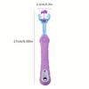 Comfortable 3-Sided Pet Toothbrush for Effective Teeth Cleaning and Oral Care of Dogs and Cats