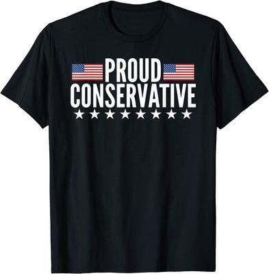 Proud Conservative American Usa Flag Unisex T-Shirt