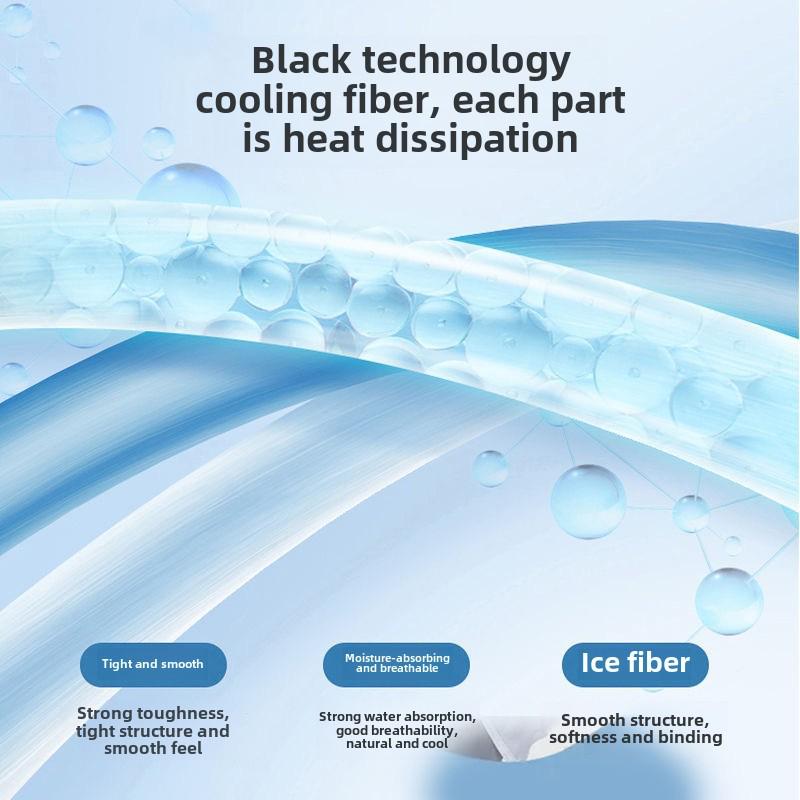 Men's Casual Black Ice Silk Five-Point Sports Shorts