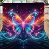 Neon Butterfly Dreamscape Office Rug Chair Mat, Entryway Carpet, Suitable for Front Door, Bedroom, Living Room, Desk, Holiday Gift