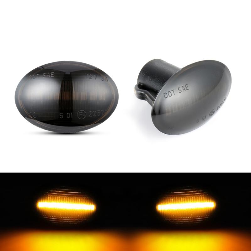 

For Fiat 500 Ford KA Lancia Lybra Ypsilon Maserati GranCabrio Granturismo Quattroporte AlfaRomeo 4C LED Side Fender Marker Light