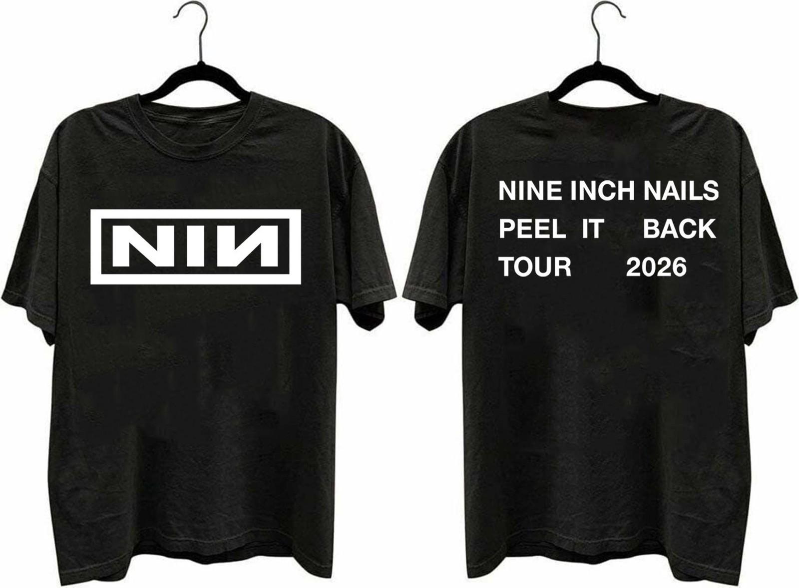NIN Nine Inch Nails Merch Peel It Back Tour 2026 Shirt Unisex S-5XL XXL