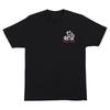 Santa Cruz Skateboards Shirt Screaming Scratched Hand Black