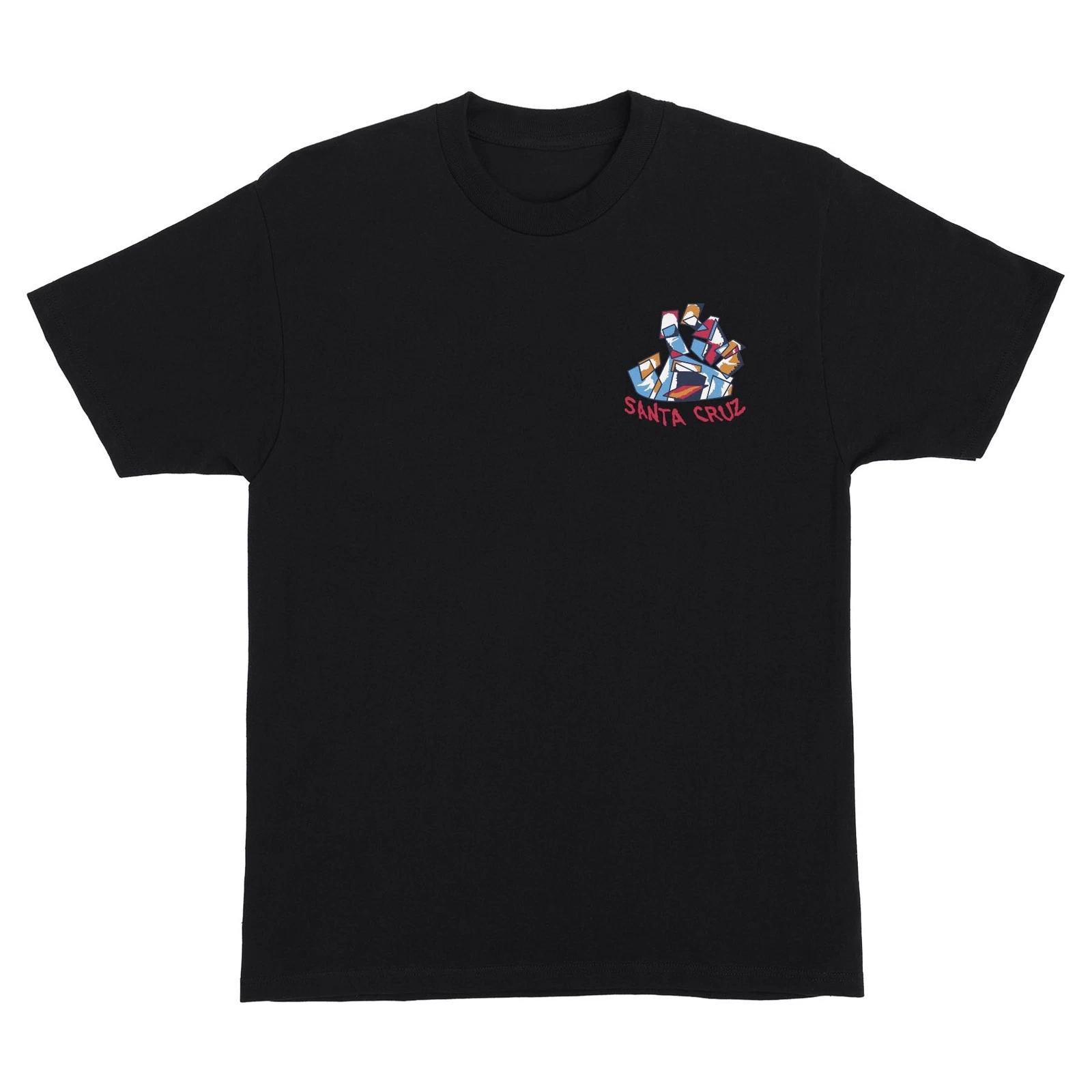 Santa Cruz Skateboards Shirt Screaming Scratched Hand Black 3XL