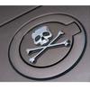 Auto Camion Auto Metallo 3D Teschio Testa Logo Emblema Adesivo Decalcomania Autoadesivo Distintivo Auto Moto Accessori Decorativi Argento