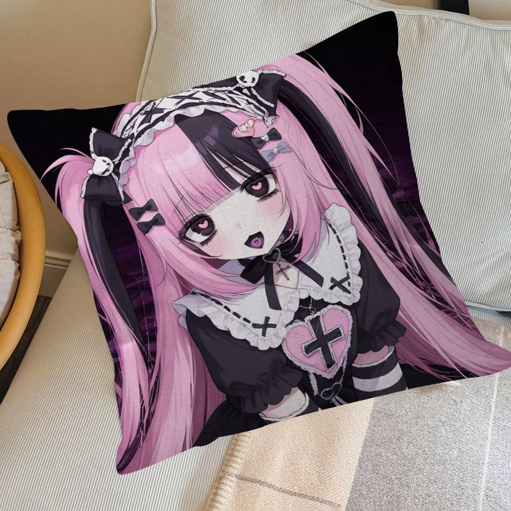Anime Jirai Kei Desen Animat Design Frunză de Arțar Husa Pernă Decor Recoltă Fericită de Toamnă Decor de Sărbătoare Husa Pernă