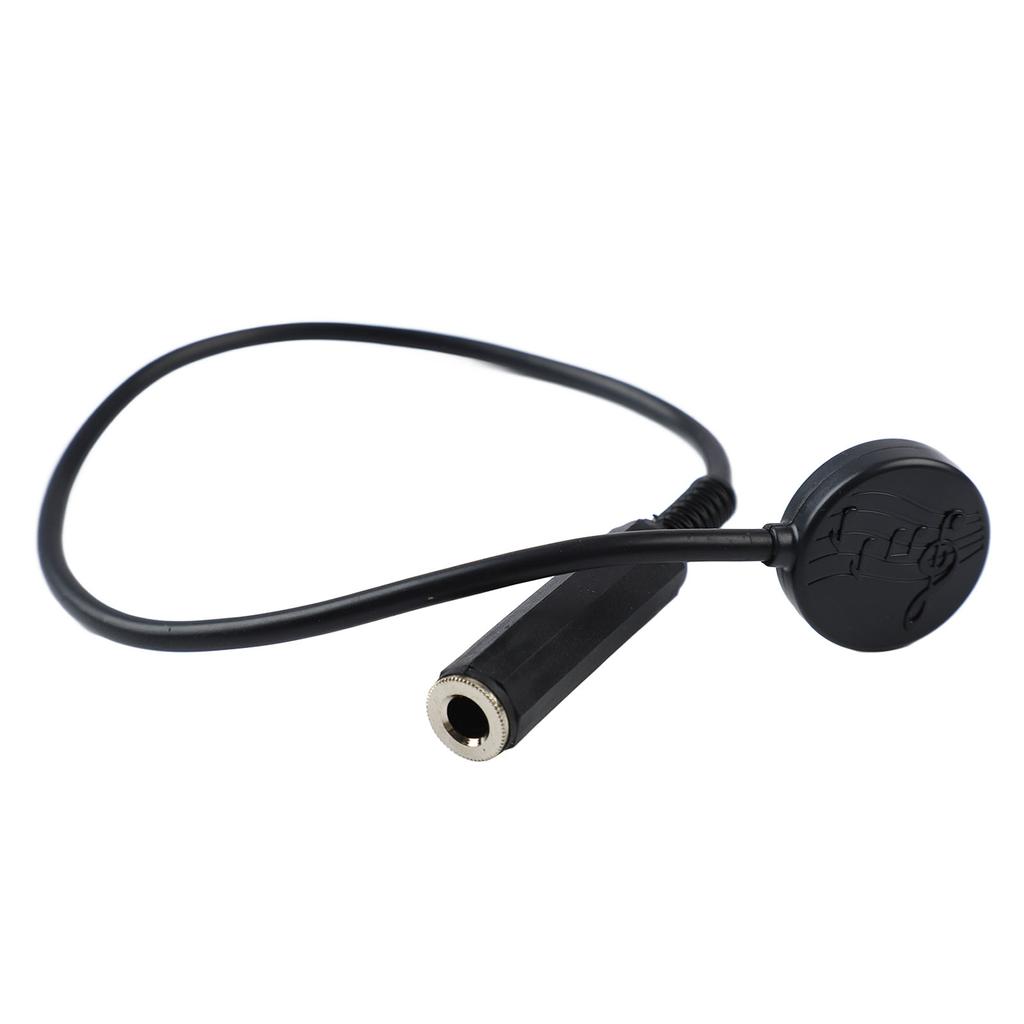 Akustisk gitar pickup Svart Universell Tregitar Kontaktmikrofon Pickup for strengeinstrument