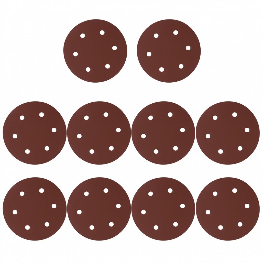 Sandpaper Polishing Tools 10PCS 40-2000grit 6 Hole 9inch/225mm Alumina