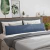 Sofa Cushions 2 Pcs Blue 200 X 40 Cm Corduroy Fabric