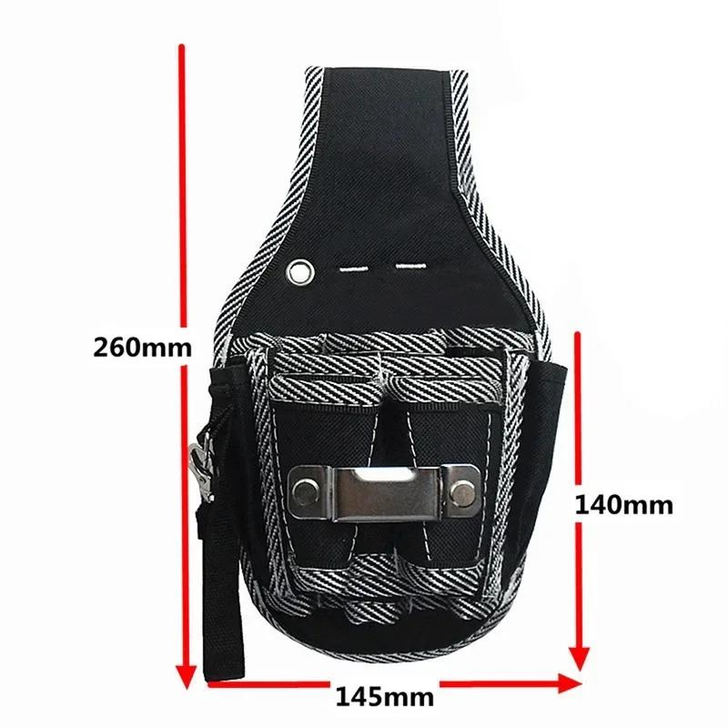 Electrician Waist Pocket Case Multifunctional Tool Bag Nylon Fabric Tool Belt Screwdriver Kit Holder Tool Bag Pocket Pouch Bag