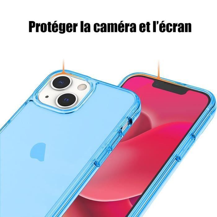 Coque - BOOLING - pour iPhone 14 - Souple - Protection Verre Trempé - Bleu Clair