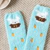 Daiso Clothed Rabbit And Carrot Sleep Socks Blue