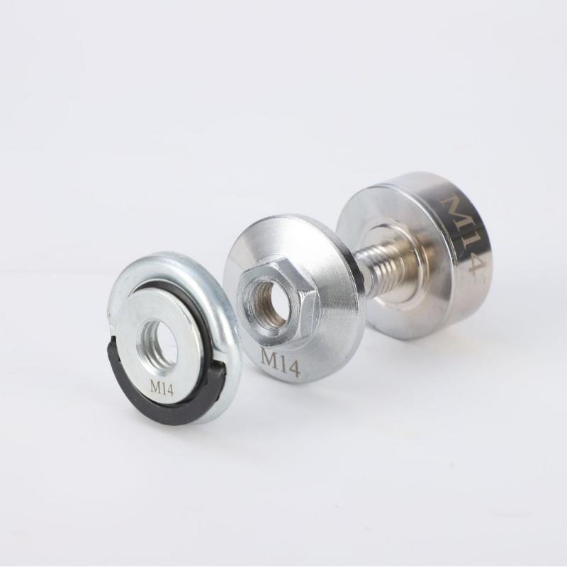 Self-Locking Pressing Plate Grinder Quick Release Flange Nut Power Chuck Tools Universal M14 M10 Thread Angle Grinder