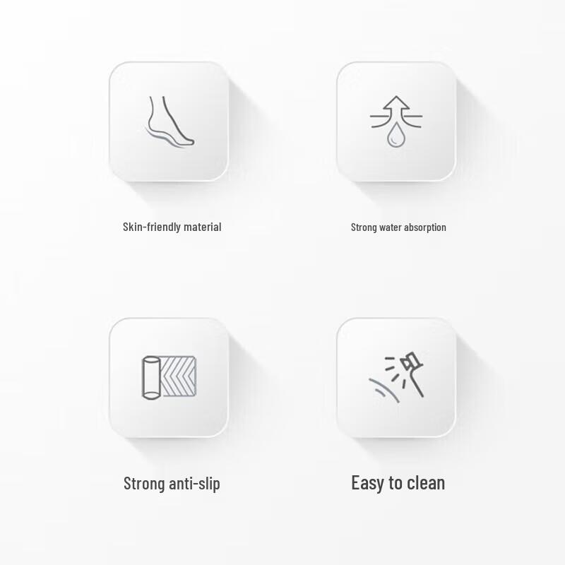 Ai Ge Quick-Dry Absorbent Non-Slip Floor Mat