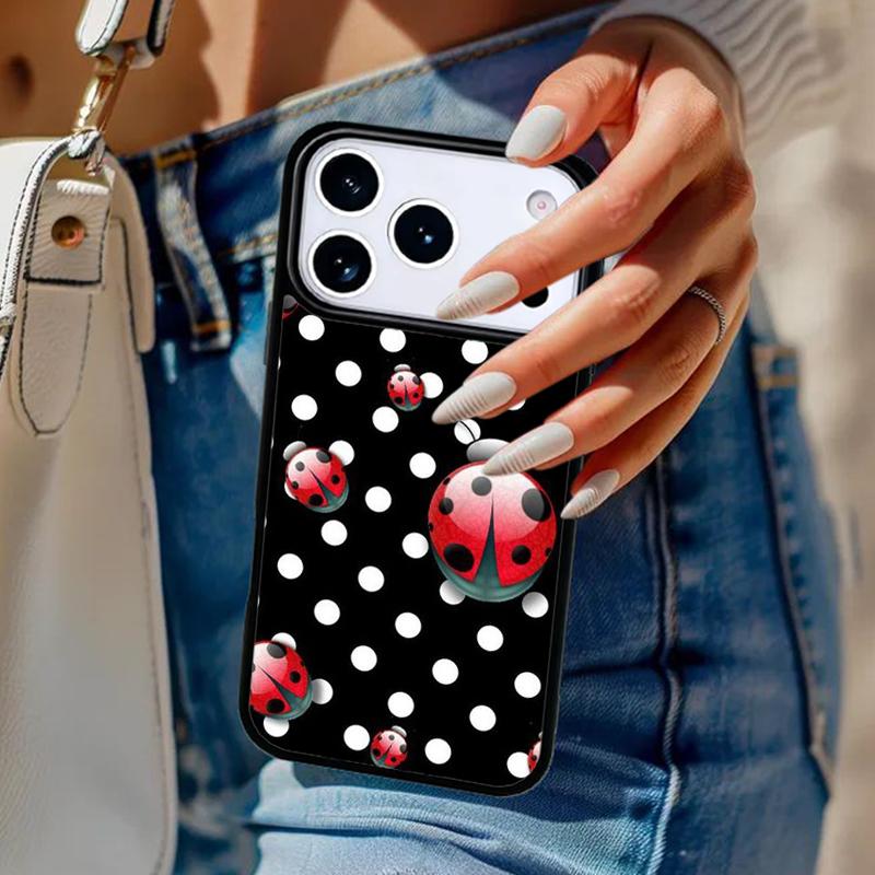 11 Colorful Ladybugs Phone Case For iPhone 17 Air 14 15 13 12 Max Cover For Apple 14 15 16 16e 11 Pro Max Plus Coque