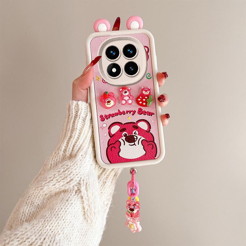 Redmi Note 14 Cross-Border Cartoon Fashion Leather Texture Ear Doll Case for Xiaomi 13Pro/13C
