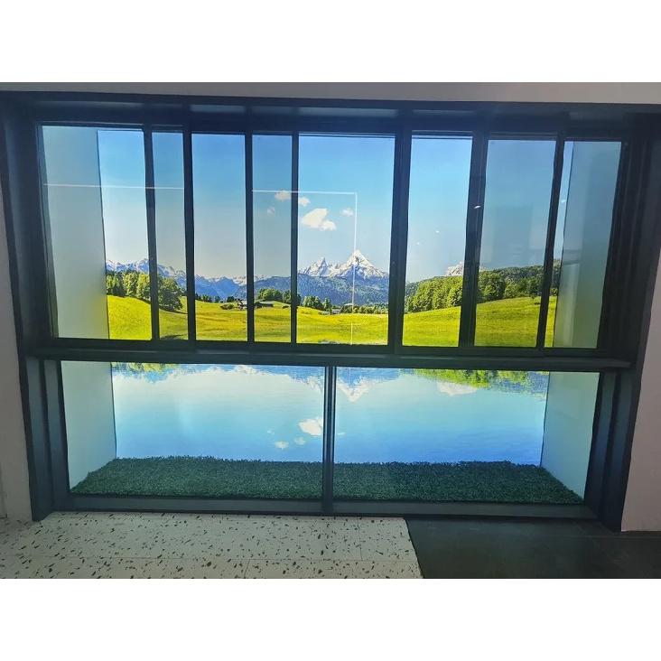 DN Aluminium Sliding Window 2.0mm Thermal Break Structure Slide Window Smoothly Metal Frame Soundproof Window for House