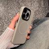 Magnetic Suction Suitable for Iphone16promax Leather Pattern Mobile Phone Case Apple 15 Metal Lens 14 Advanced Sense Protection Case