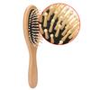 2 Colors Anti Static Natural Wooden Massage Hairbrush Comb Scalp Health Care Paddle Brush