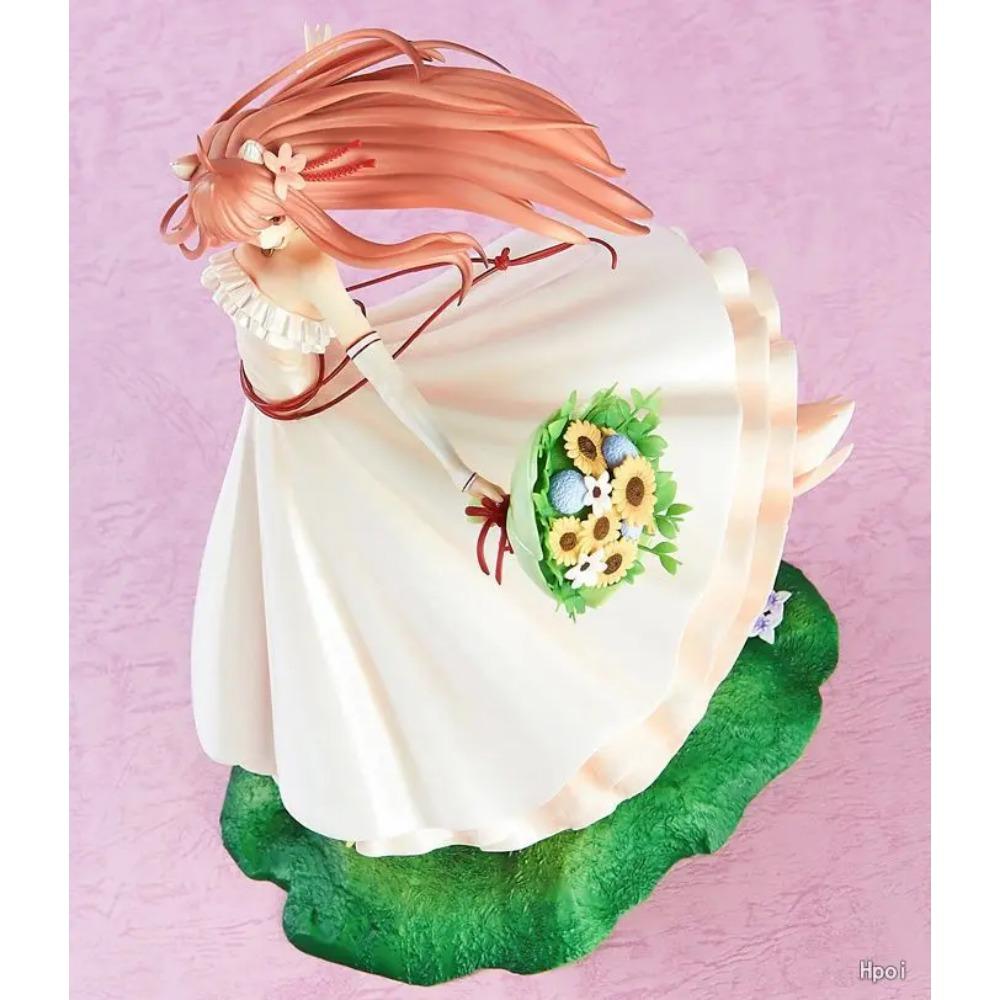 24CM Japanese Sexy Anime Figure Merchant Meats Spicy Wolf Spice 10th Anniversary Holo Wedding Dress Ver Action Figure
