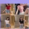 Summer Style Letter Embroidered T Shirt For Women Casual Fashionable Top