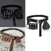 Renaissances Vikinges Costume Accessories,Medieval Pirate Pu Belt Cork Bottles Halloween Renaissances Cosplay Costume